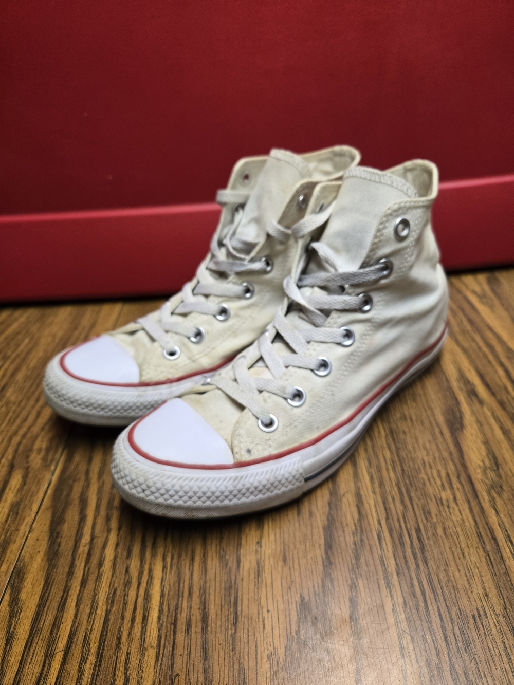 Converse Classic High Top Sneakers in Off-White